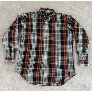 Ralph‎ Lauren Shirt Mens Small Multicolor Plaid Button Down Classic Fit Flannel